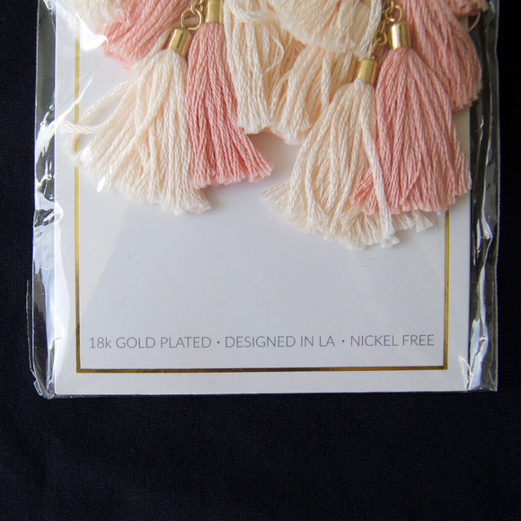 New Ettika LA 18Kt GP Tassel Earrings - Boho Chic - Picture 2 of 7